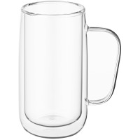 Набір чашок з ручками і подвійними стінками ARDESTO, 400мл, 2шт, боросилікатне скло, прозорий