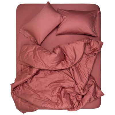 Простирадло ARDESTO Mix&Match, 180х240см, 100% бавовна, сатин, коричневий світлий