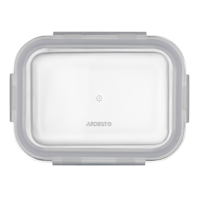 Контейнер для хранения продуктов питания Ardesto Gemini 0.66л, боросиликатное стекло, пластик, прямоугольный, прозрачный