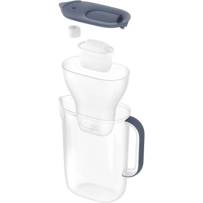 Фільтр-глечик Brita Style Essential XL MXPro 3.6л (2.3л очищеної води) + 3 картриджа сіро-блакитний