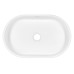 Раковина, умивальник ARDESTO Elle, штучний камінь, овальна, без отвору для змішувача та переливу, 540x350x110мм, накладний, білий