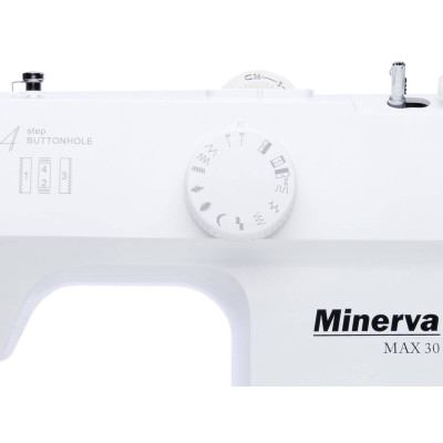Швейна машина МINERVA Max30, електромех., 71 Вт, 13 швейних операцій, петля напівавтомат, білий