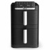 Мультипіч Tefal Easy Fry Crispy Stack, 2700Вт, чаша-6+4л, сенсорне керув., 2 чаши, гриль, пластик, чорний