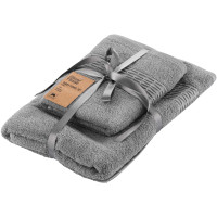 Набір рушників махрових ARDESTO Lotus, 50х90см, 70х140см, 2шт, 100% бавовна, сірий Набір рушників махрових ARDESTO Lotus, 50х90см, 70х140см, 2шт, 100% бавовна, сірий
