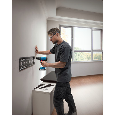Шурупокрут-дриль ударний акумуляторний Bosch GSB 183-LI 18В 2х2А·год 21-56Нм 374-1815об·хв кейс 1.2кг