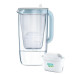 Фільтр-глечик Brita Glass Jug One скляний 2.5л (1.7л очищеної води) з фільтр-картриджем, синій