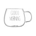 ARDESTO Набір чашок з ручками Good Morning, 430мл, 2шт, боросилікатне скло, прозорий ARDESTO Набір чашок з ручками Good Morning, 430мл, 2шт, боросилікатне скло, прозорий