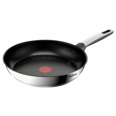 Сковорода Tefal Emotion+, 28см, нержавіюча сталь, бакеліт, чорний