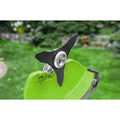 Verto Тример садовий бензиновий 42.7см.куб 1.2к.с. ліска 46см ніж 25.5см 7.3кг Verto Тример садовий бензиновий 42.7см.куб 1.2к.с. ліска 46см ніж 25.5см 7.3кг