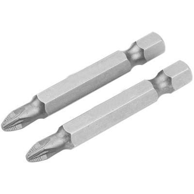 Біти Tolsen, PZ2х50мм, сталь S2, набір 2шт Біти Tolsen, PZ2х50мм, сталь S2, набір 2шт