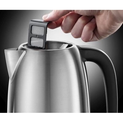 Електрочайник Russell Hobbs Adventure 1.7л, метал, сріблясто-чорний