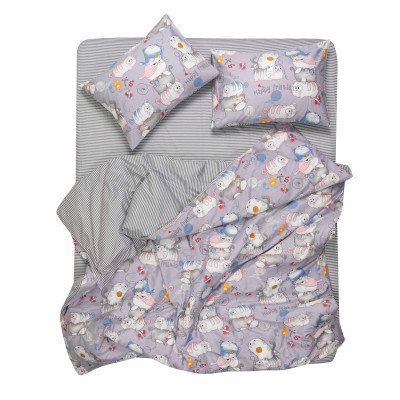 КПБ 2,0сп ARDESTO Gloria, підковдра 200х220см, простирадло 230х240см, наволочки (2) 50х70см, 100% бавовна, сатин, веселі котики, сірий КПБ 2,0сп ARDESTO Gloria, підковдра 200х220см, простирадло 230х240см, наволочки (2) 50х70см, 100% бавовна, сатин, веселі котики, сірий