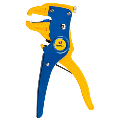Знімач ізоляції TOPEX, автоматичний, 0.5-6мм2 кусачки, регулювання довжини, 175мм Знімач ізоляції TOPEX, автоматичний, 0.5-6мм2 кусачки, регулювання довжини, 175мм