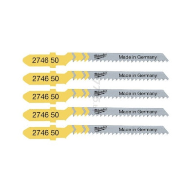 Полотно пиляльне для електролобзика Milwaukee T119BO по дереву, крок зуба 2ммх50мм, 5шт Полотно пиляльне для електролобзика Milwaukee T119BO по дереву, крок зуба 2ммх50мм, 5шт