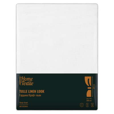 Гардина ARDESTO 300х270см, крафт-льон, 100% поліестер, білий Гардина ARDESTO 300х270см, крафт-льон, 100% поліестер, білий
