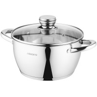 Каструля зі скляною кришкою ARDESTO Gemini Lucca, 4.2л, нержавіюча сталь Каструля зі скляною кришкою ARDESTO Gemini Lucca, 4.2л, нержавіюча сталь