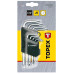 Topex Ключі Torx, набір 9 од., T10-T50, короткі Topex Ключі Torx, набір 9 од., T10-T50, короткі