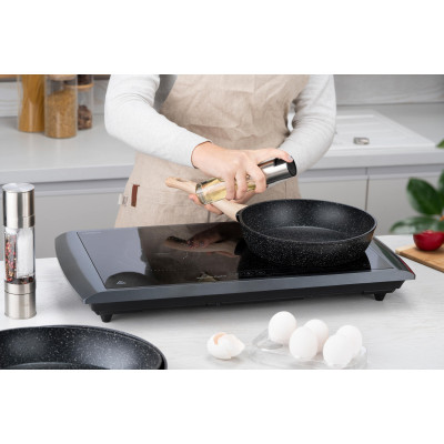 ARDESTO Сковорідка Midori 24 см, чорний мармур, алюміній ARDESTO Сковорідка Midori 24 см, чорний мармур, алюміній