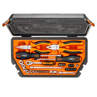Набір інструментів Neo Tools, універсальний, CrV та S2, 33шт