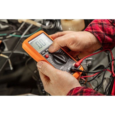 Neo Tools Мультиметр цифровий, 0-300В, широкий РК-дисплей з підсвіткою, чохол