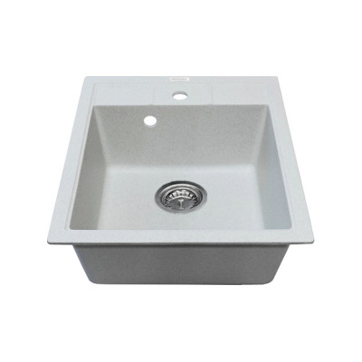 Мийка кухонна Adamant Brick, штучний камінь, квадрат, без крила, 460x515x200мм, чаша - 1, врізна, Old stone