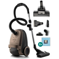 Пилосос Gorenje мішковий, 850Вт, конт пил -3л, HEPA, сенсорне упр, телескоп трубка, бронзовий Пилосос Gorenje мішковий, 850Вт, конт пил -3л, HEPA, сенсорне упр, телескоп трубка, бронзовий