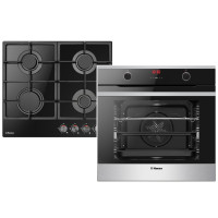 Комплект Hansa (духовка електрична + поверхня газова на склі), чорний Комплект Hansa (духовка електрична + поверхня газова на склі), чорний