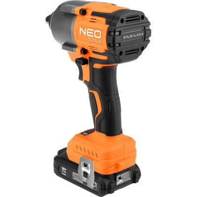 Neo Tools Гайковерт ударний Energy+ 18В безщітковий 2400об·хв 850Нм 1/2