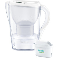 Фільтр-глечик Brita Marella Memo MXPro 2.4л (1.4л очищеної води) з фільтр-картриджем, білий