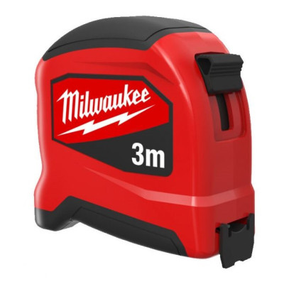 Рулетка Milwaukee SLIMLINE, 5мх16мм з фіксатором змотування, АБС-пластик