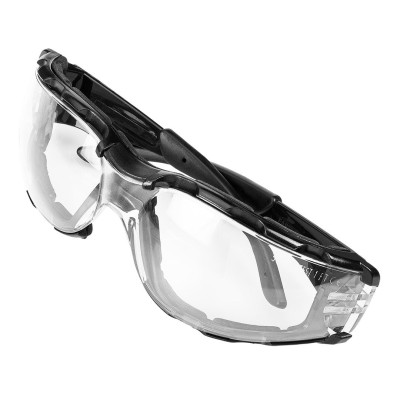 Окуляри захисні Neo Tools протиосколкові, клас захисту FT, резинові дужки, полікарбонат, прозорі