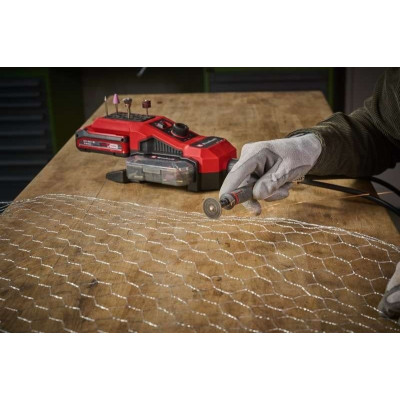 Шліфмашина шліфувально-гравірувальна акумуляторна Einhell TE-MT 18/34LI-Solo PXC 18В 5000-34000об/хв гнучкий вал 92см 1.4кг без АКБ та ЗП