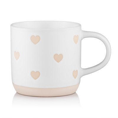Чашка ARDESTO Heart, 420мл, кераміка, білий