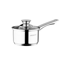 ARDESTO Ківш Gemini, скляна кришка, 1.1 л, нержавіюча сталь ARDESTO Ківш Gemini, скляна кришка, 1.1 л, нержавіюча сталь