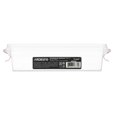 Контейнер для зберігання харчових продуктів ARDESTO Fresh 0.52л, пластик, прямокутна, рожевий Контейнер для зберігання харчових продуктів ARDESTO Fresh 0.52л, пластик, прямокутна, рожевий