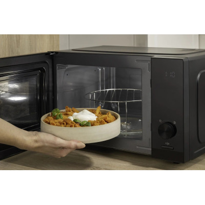 Мікрохвильова піч Gorenje, 23л, електр. керув., 800Вт, гриль, дисплей, 20 програм, інвертор, чорний Мікрохвильова піч Gorenje, 23л, електр. керув., 800Вт, гриль, дисплей, 20 програм, інвертор, чорний