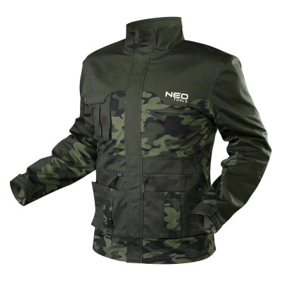 Куртка робоча Neo Tools Camo, візерунок моро, S(48), камуфляж