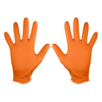 Neo Tools Рукавички робочі/медичні, перфоровані нітрилові, р.M, 50шт., помаранчевий Neo Tools Рукавички робочі/медичні, перфоровані нітрилові, р.M, 50шт., помаранчевий