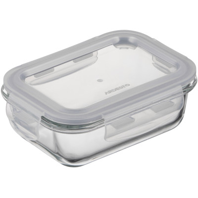Контейнер для зберігання харчових продуктів ARDESTO Gemini 0.38л, боросилікатне скло, пластик, прямокутний, прозорий