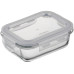 Контейнер для хранения пищевых продуктов Ardesto Gemini 0.38л, боросиликатное стекло, пластик, прямоугольный, прозрачный
