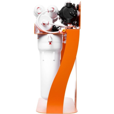 Фільтр зворотного осмосу Ecosoft Absolute з мінералізатором та помпою на станині, мембрана 75gpd DuPont, дренаж 1:1 Фільтр зворотного осмосу Ecosoft Absolute з мінералізатором та помпою на станині, мембрана 75gpd DuPont, дренаж 1:1