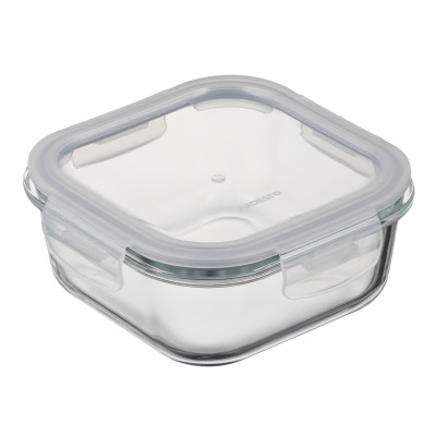 Контейнер для хранения пищевых продуктов Ardesto Gemini 0.8л, боросиликатное стекло, пластик, квадратный, прозрачный