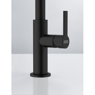 Змішувач для кухні Franke Maris Slim J, довж.виливу - 252мм, поворотний, 1важіль, чорний матовий