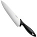 Кухонний ніж кухарський Fiskars Essential, 21.4см, нержавіюча сталь, пластик, чорний, пластик