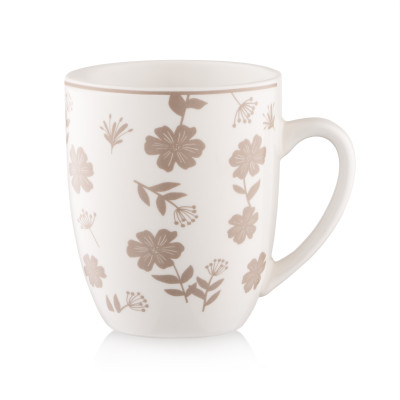 Набір чашок ARDESTO Ravenna, 4шт., 360мл, порцеляна, біло-бежевий