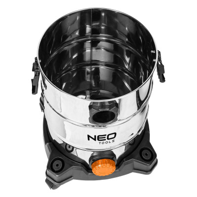 Neo Tools Профессиональный пылесос, 1400Вт, 18 кПа, контейнер 30л, HEPA, колеса, 5.92кг Neo Tools Профессиональный пылесос, 1400Вт, 18 кПа, контейнер 30л, HEPA, колеса, 5.92кг