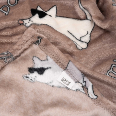 Плед ARDESTO Flannel 160х200см, 100% поліестер, песики в окулярах