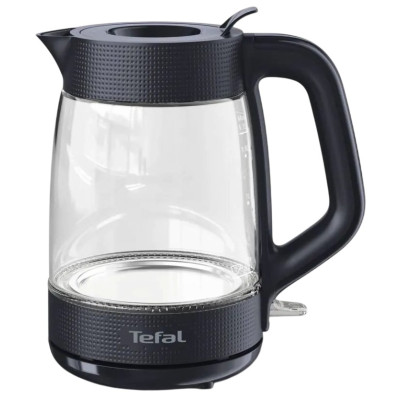 Електрочайник Tefal Morning Glass Kettle, 1.7л, скло, з підсвіткою, чорний Електрочайник Tefal Morning Glass Kettle, 1.7л, скло, з підсвіткою, чорний