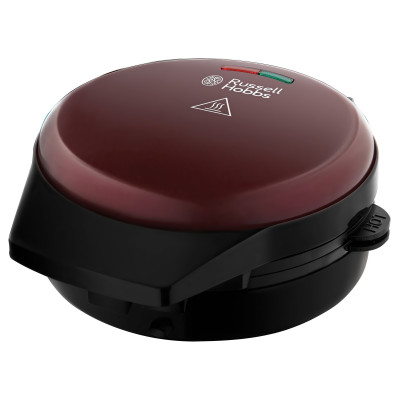Мультимейкер Russell Hobbs Fiesta 950Вт, алюміній, 3 пластини, корпус-нержав.сталь/пластик, бордо Мультимейкер Russell Hobbs Fiesta 950Вт, алюміній, 3 пластини, корпус-нержав.сталь/пластик, бордо
