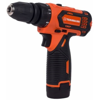Шурупокрут-дриль акумуляторний Tekhmann TCD-12 QC Li v2.0 12В 2х2А·год 28Нм 0-400·1500об/хв 1кг кейс